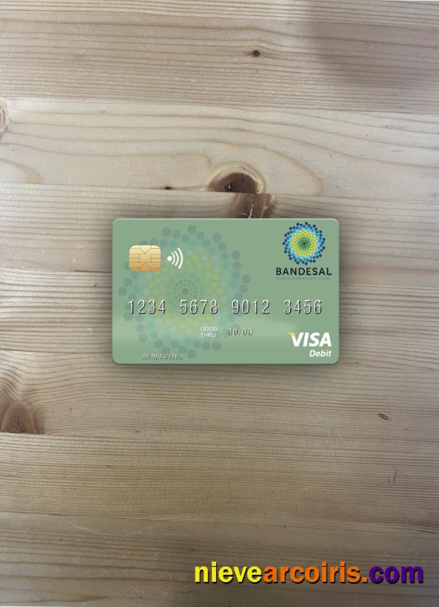 Salvador Bandesal Bank visa debit card photolook